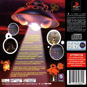 Attack of the Saucerman (EU) box cover back